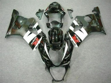 Suzuki GSXR 1000 K3 03-04 Verkleidungen & Plastik - Weiß Schwarz