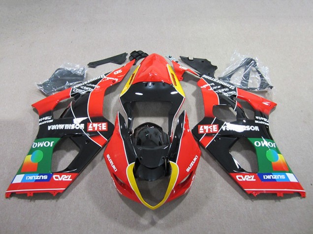 Suzuki GSXR 1000 K3 03-04 Verkleidungen - Rot Grün Schwarz