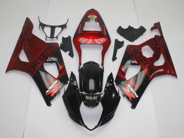 Suzuki GSXR 1000 K3 03-04 Verkleidungen - Schwarz Rot