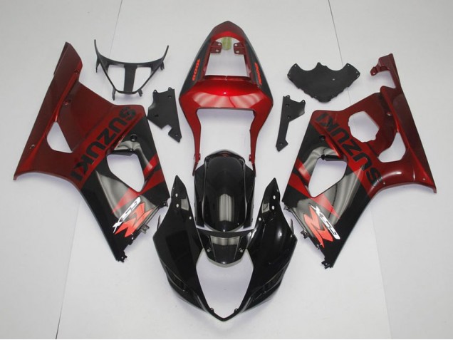 Suzuki GSXR 1000 K3 03-04 Verkleidungen - Schwarz Rot