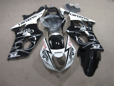 Suzuki GSXR 1000 K3 03-04 Verkleidungen - Schwarz Weiß Corona Extra Motul
