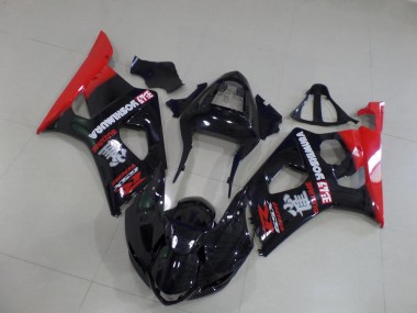 Suzuki GSXR 1000 K3 03-04 Verkleidungen - Schwarz und Rot