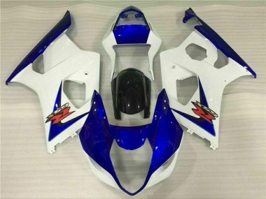 Suzuki GSXR 1000 K3 03-04 Verkleidungen - Weiß Blau