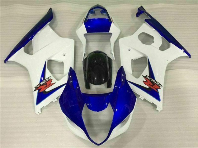 Suzuki GSXR 1000 K3 03-04 Verkleidungen - Weiß Blau