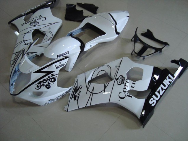 Suzuki GSXR 1000 K3 03-04 Verkleidungen - Weiß Corona