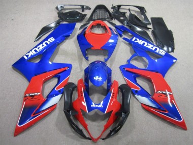 Suzuki GSXR 1000 K5 05-06 Verkleidungen - Blau Rot