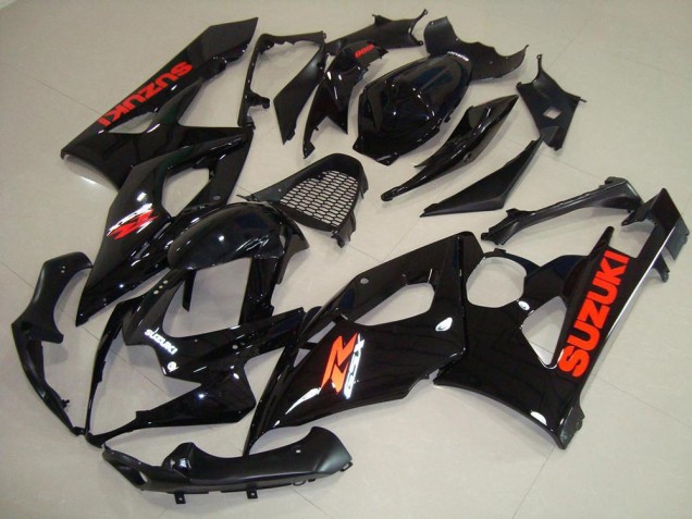 Suzuki GSXR 1000 K5 05-06 Verkleidungen - Glänzend schwarz roter Aufkleber Suzuki GSXR 1000 K5 05-06 Verkleidungen - Glänzend schwarz roter Aufkleber