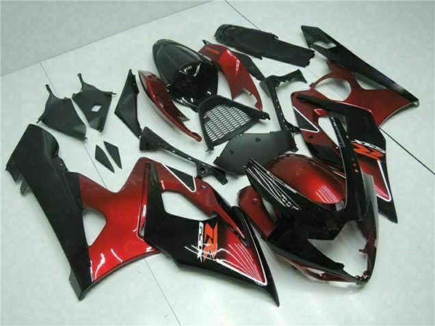 Suzuki GSXR 1000 K5 05-06 Verkleidungen Komplett Sets - Rot Schwarz Suzuki GSXR 1000 K5 05-06 Verkleidungen Komplett Sets - Rot Schwarz