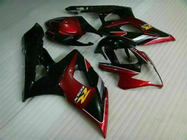 Suzuki GSXR 1000 K5 05-06 Verkleidungen & Plastik - Rot Schwarz