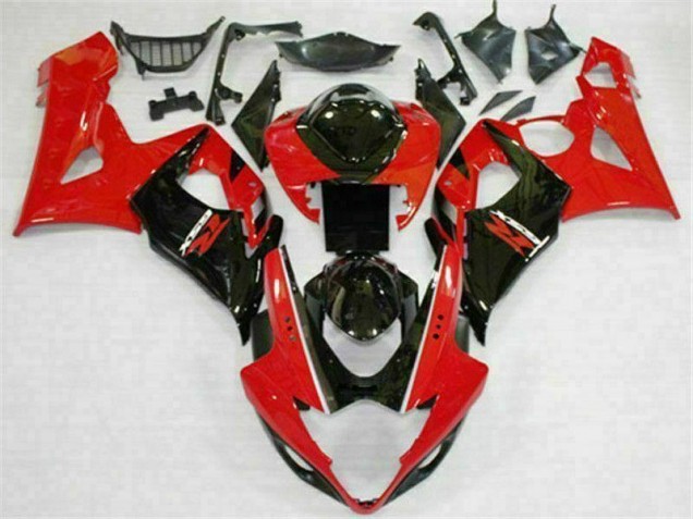 Suzuki GSXR 1000 K5 05-06 Verkleidungen - Rot Schwarz