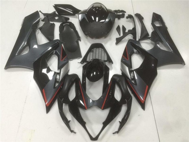 Suzuki GSXR 1000 K5 05-06 Verkleidungen - Schwarz Grau