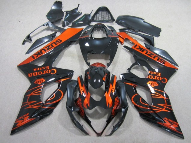 Suzuki GSXR 1000 K5 05-06 Verkleidungen - Schwarz Orange Corona Extra