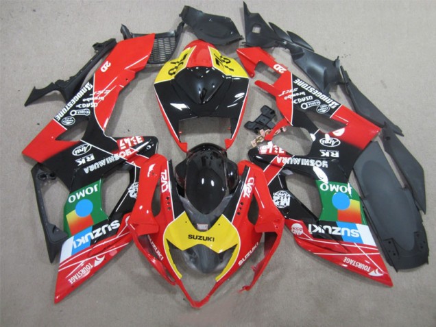 Suzuki GSXR 1000 K5 05-06 Verkleidungen - Schwarz Rot Gelb