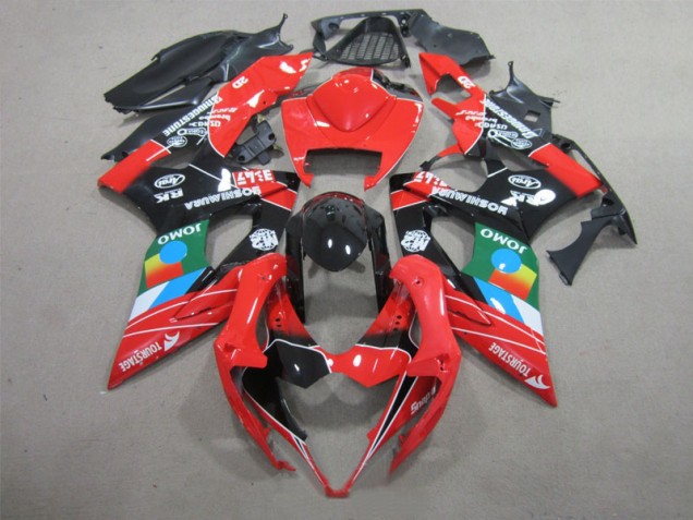 Suzuki GSXR 1000 K5 05-06 Verkleidungen - Schwarz Rot Grün