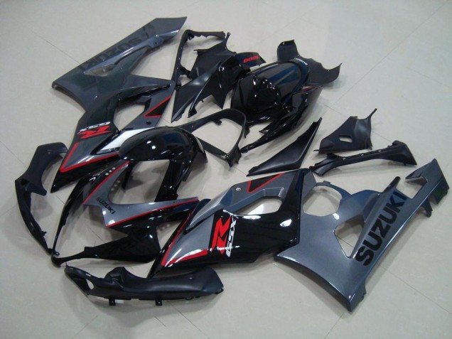 Suzuki GSXR 1000 K5 05-06 Verkleidungen - Schwarz Rote Aufkleber Suzuki GSXR 1000 K5 05-06 Verkleidungen - Schwarz Rote Aufkleber