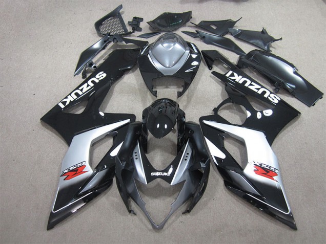 Suzuki GSXR 1000 K5 05-06 Verkleidungen - Schwarz Weiß Aufkleber Suzuki GSXR 1000 K5 05-06 Verkleidungen - Schwarz Weiß Aufkleber