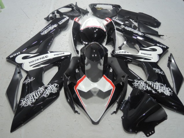 Suzuki GSXR 1000 K5 05-06 Verkleidungen - Schwarz Weiß Beacon Suzuki GSXR 1000 K5 05-06 Verkleidungen - Schwarz Weiß Beacon