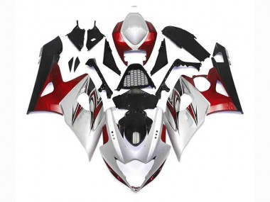 Suzuki GSXR 1000 K5 05-06 Verkleidungen - Silber Rot Schwarz