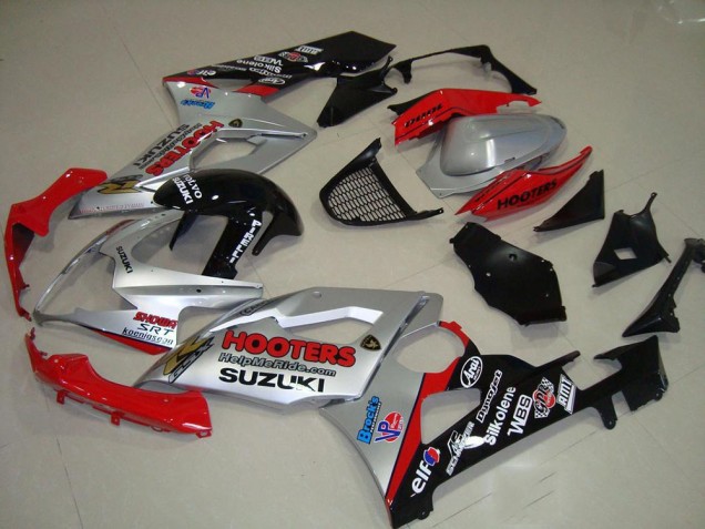 Suzuki GSXR 1000 K5 05-06 Verkleidungen - Silber Und Rot Suzuki GSXR 1000 K5 05-06 Verkleidungen - Silber Und Rot