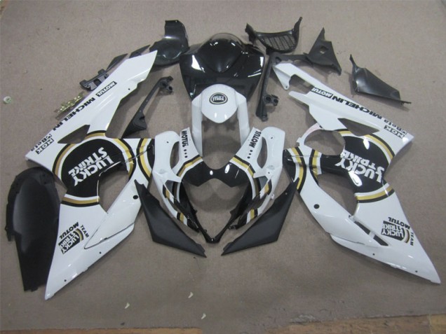 Suzuki GSXR 1000 K5 05-06 Verkleidungen - Weiß Lucky Strike Schwarz Motul Suzuki GSXR 1000 K5 05-06 Verkleidungen - Weiß Lucky Strike Schwarz Motul