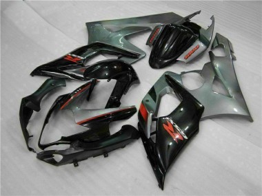 Suzuki GSXR 1000 K5 05-06 Vollverkleidung - Grau Schwarz