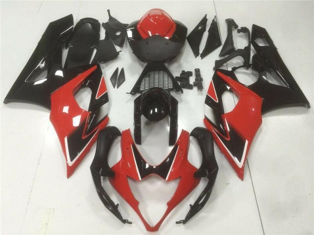 Suzuki GSXR 1000 K5 05-06 Vollverkleidung - Rot Schwarz Suzuki GSXR 1000 K5 05-06 Vollverkleidung - Rot Schwarz