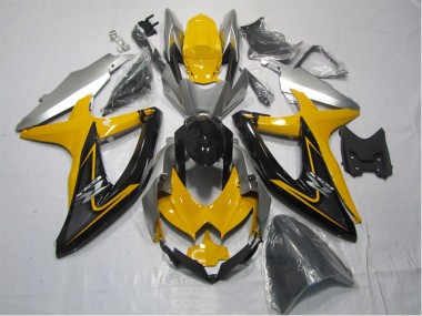 Suzuki GSXR 1000 K7 07-08 Verkleidung - Gelb Schwarz