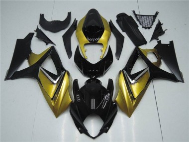 Suzuki GSXR 1000 K7 07-08 Verkleidung - Gold Schwarz