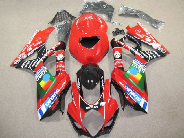 Suzuki GSXR 1000 K7 07-08 Verkleidung - Rot Schwarz