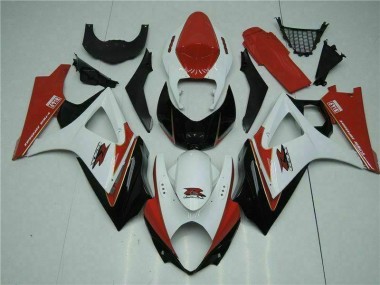 Suzuki GSXR 1000 K7 07-08 Verkleidung - Rot Weiß