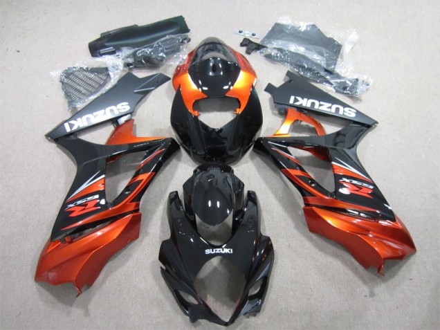 Suzuki GSXR 1000 K7 07-08 Verkleidung - Schwarz Orange
