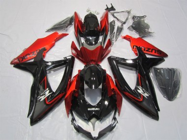 Suzuki GSXR 1000 K7 07-08 Verkleidung - Schwarz Rot