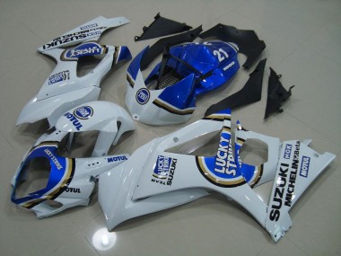 Suzuki GSXR 1000 K7 07-08 Verkleidungen - Blau Lucky Strike