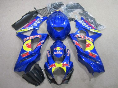 Suzuki GSXR 1000 K7 07-08 Verkleidungen - Blau Rot Bull