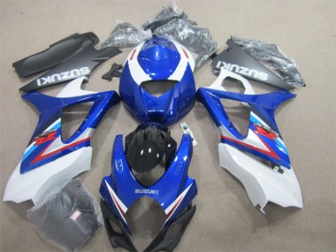 Suzuki GSXR 1000 K7 07-08 Verkleidungen - Blau Weiß