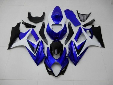 Suzuki GSXR 1000 K7 07-08 Verkleidungen - Blau Weiß Schwarz