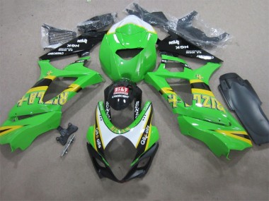 Suzuki GSXR 1000 K7 07-08 Verkleidungen - Grün Rizla Q8 Oils