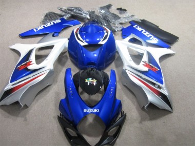 Suzuki GSXR 1000 K7 07-08 Verkleidungen Komplett Sets - Blau Weiß