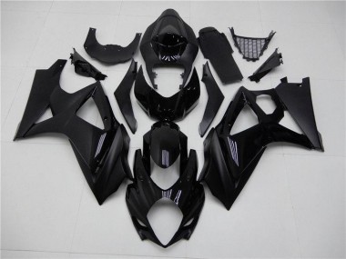 Suzuki GSXR 1000 K7 07-08 Verkleidungen - Matt schwarz Glänzend