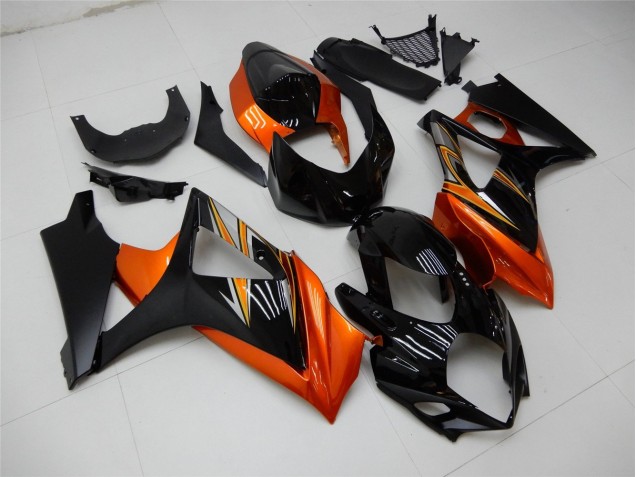 Suzuki GSXR 1000 K7 07-08 Verkleidungen - Orange Schwarz Suzuki GSXR 1000 K7 07-08 Verkleidungen - Orange Schwarz