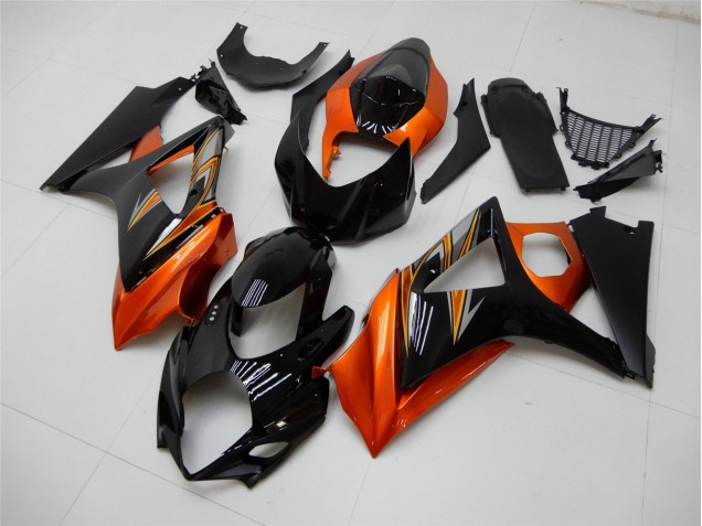 Suzuki GSXR 1000 K7 07-08 Verkleidungen - Orange Schwarz Suzuki GSXR 1000 K7 07-08 Verkleidungen - Orange Schwarz
