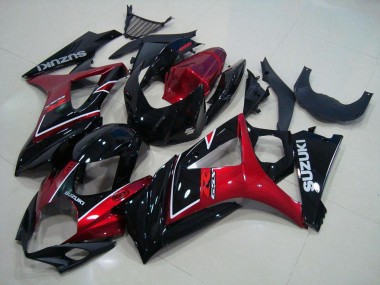 Suzuki GSXR 1000 K7 07-08 Verkleidungen - Rot Schwarz