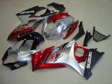 Suzuki GSXR 1000 K7 07-08 Verkleidungen - Rot Schwarz Silber