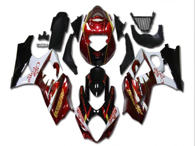 Suzuki GSXR 1000 K7 07-08 Verkleidungen - Rot Weiß Schwarz Suzuki GSXR 1000 K7 07-08 Verkleidungen - Rot Weiß Schwarz