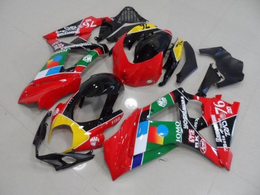 Suzuki GSXR 1000 K7 07-08 Verkleidungen - Rot und Grün