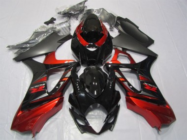 Suzuki GSXR 1000 K7 07-08 Verkleidungen - Schwarz Rot