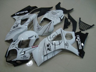 Suzuki GSXR 1000 K7 07-08 Verkleidungen - Weiß Corona