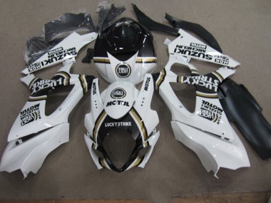 Suzuki GSXR 1000 K7 07-08 Verkleidungen - Weiß Lucky Strike Schwarz Motul