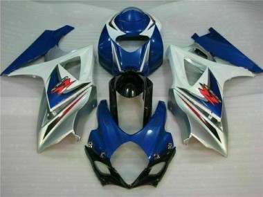 Suzuki GSXR 1000 K7 07-08 VollVerkleidungen & Plastik - Blau Weiß