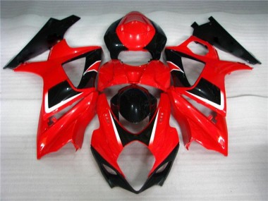 Suzuki GSXR 1000 K7 07-08 Vollverkleidung - Rot Schwarz